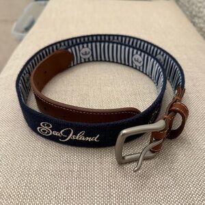 Peter Millar Sea Island Belt - Navy